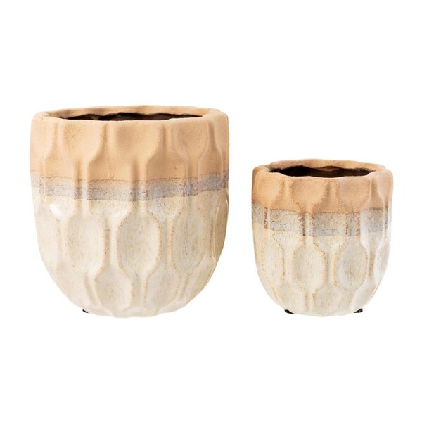 2pc Splosh Desert Dunes Ceramic Planters Plant Pot Home/Garden Decor Small/Large