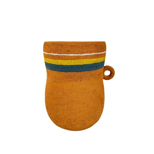 Urban Maliah Concrete Circle 25cm Planter Flower/Plant Pot Decor Lrg Terracotta