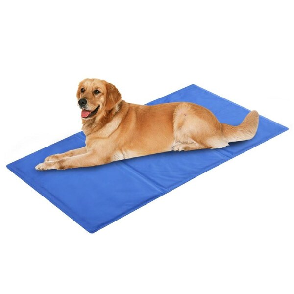 Pet Cool Gel Mat Dog Cat Bed Non-Toxic Cooling Dog Summer Pad 5 Sizes XLarge 50x90cm