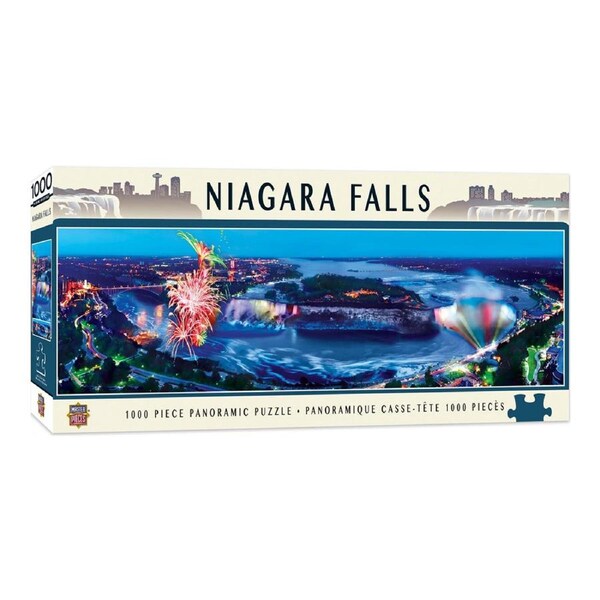 1000pc Masterpieces Puzzle City Panoramic Niagara Falls Jigsaw Play Game 33x99cm