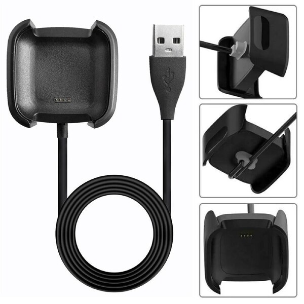 USB Charger Compatible with Fitbit Versa 2 Charging Cable For Fitbit Versa 2 Smartwatch