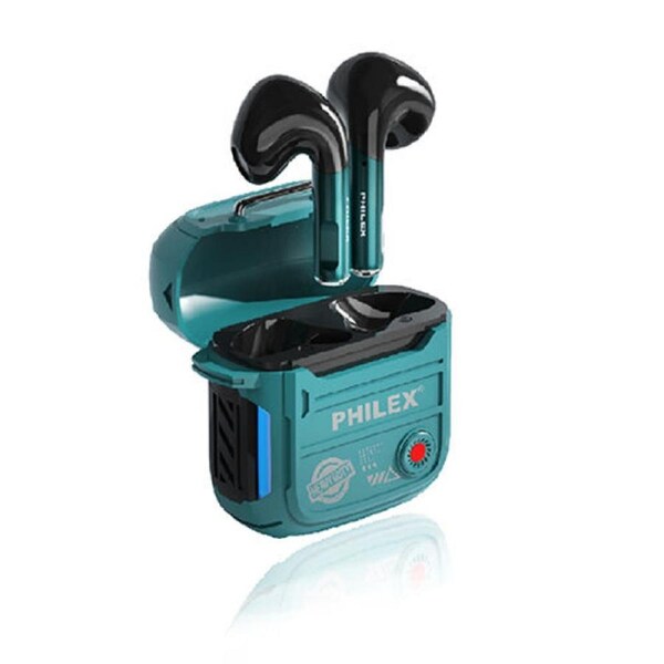 PHILEX PHE-404-G TWS Bluetooth Earbuds Lightweight & Durable Design Green