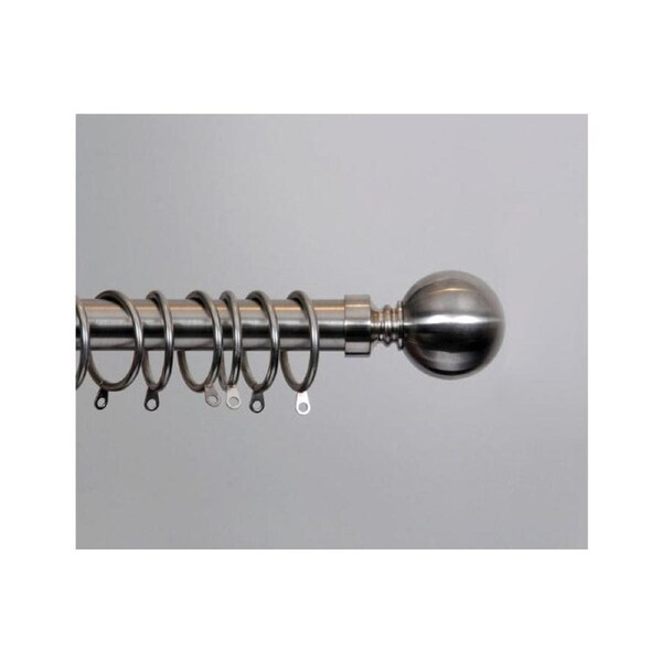 Filigree Extendable Curtain Rod Set 140cm - Silver