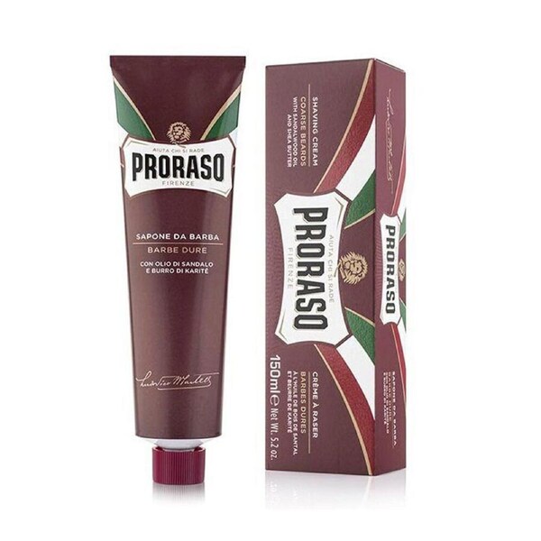 Proraso Men's Shaving Cream In A Tube w/ Shea Butter For Tough Stubbles 150ml
