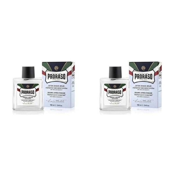 2PK Proraso After Shave Balm Men's Grooming Refresh w/ Eucalyptus 100ml