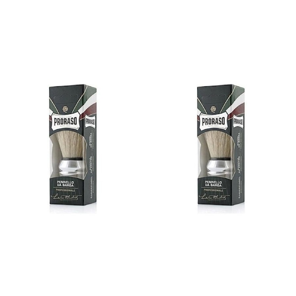 2PK Proraso Large Shave Brush Mens Grooming/Shaving Essentials Personal Tool