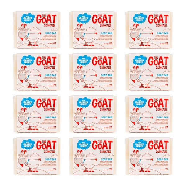 12PK The Goat Skincare Body Cleansing Soap Manuka Honey 100g For Sensitive Skin