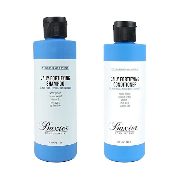 2pc Baxter of California Daily Fortifying Men's Shampoo & Conditioner 236ml