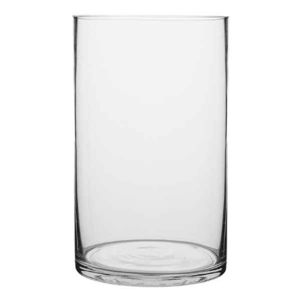Ecology Fleur Wide Cylinder Glass Home Vase Decorative Flower Vessel 25cm