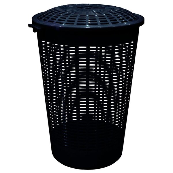 Home Leisure Linen Hamper 62L Charcoal Laundry Cleaning Home Organisation