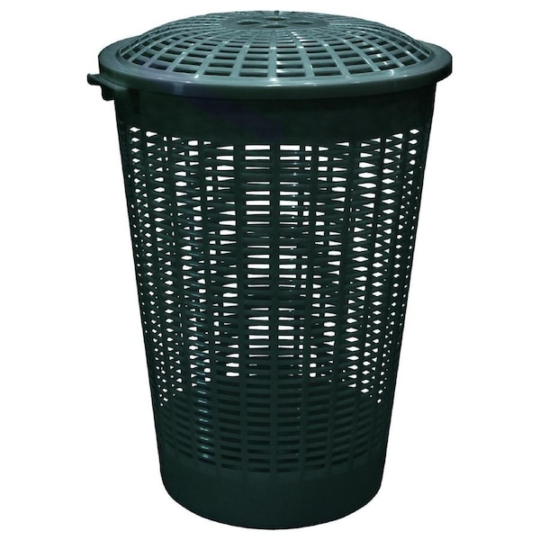 Home Leisure Linen Hamper 62L Grey Laundry Cleaning Home Organisation