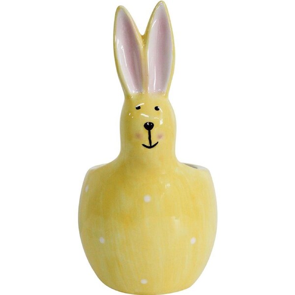 LVD Ceramic Bunny Planter Plant Pot Sunshine Decorative Home Decor Ornament