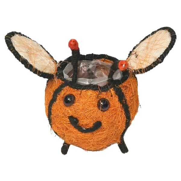 Urban HUSK Bees Planter Brown 14cm Home Decorative Outdoor Garden Decor