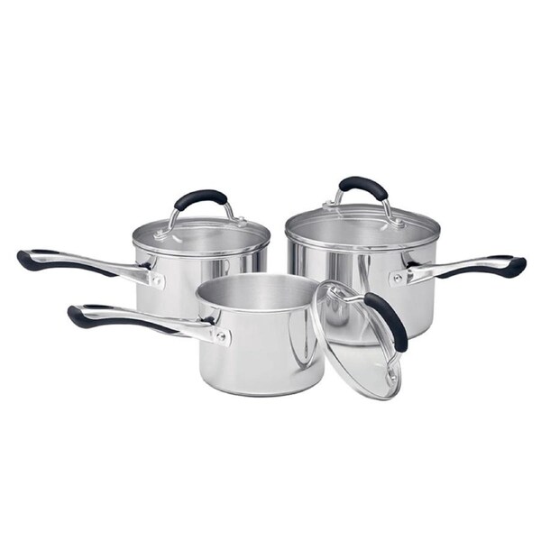Raco Contemporary Stainless Steel 3 Piece Saucepan Set 770060