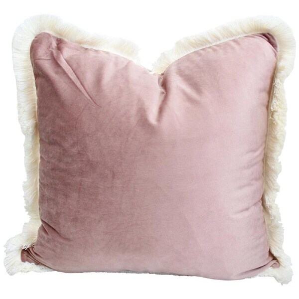 LVD Cushion Velvet Dusty Rose Throw Pillow Home/Lounge/Sofa Decor 45cm Sqr