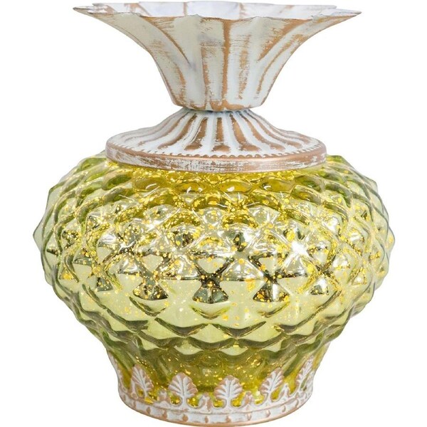 LVD Lantern LED Pine Small Pistachio Decorative Lighting 14.5cm Home Decor