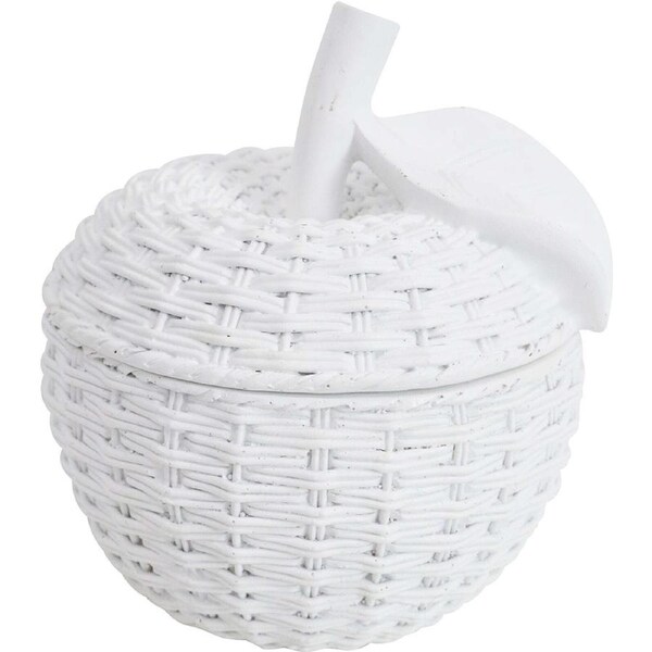 LVD Apple Trinket Storage Box Weave Decorative Home Ornament Statue 10.5x12cm