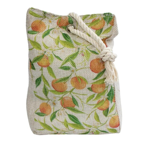 Citrus Blossom 19cm Doorstop Home Room/Office Weighted Heavy Door Stopper Beige
