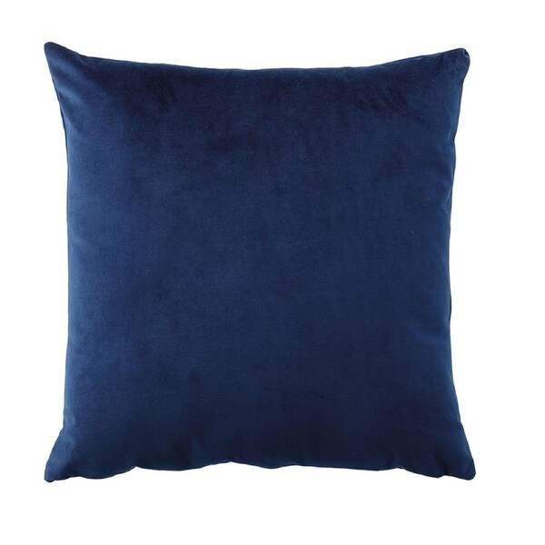 Bianca Vivid Coordinates Cushion Velvet 43x43cm Square Throw Pillow Decor Indigo