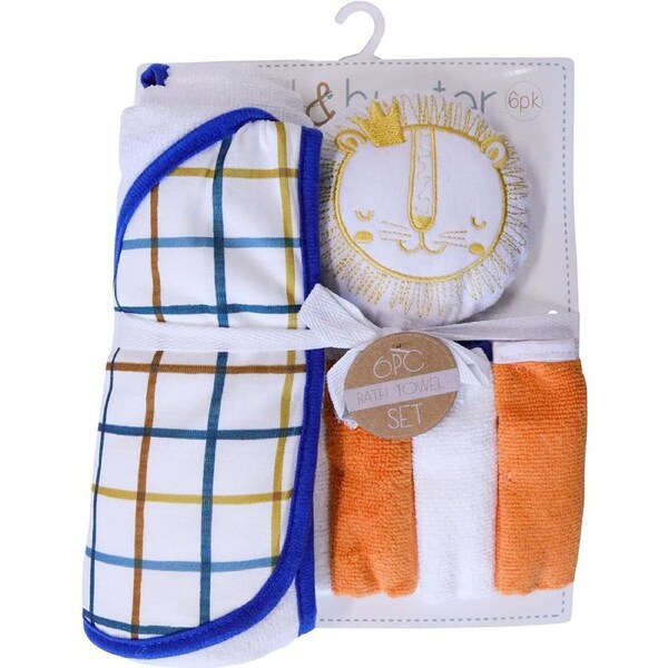 LVD Kids/Baby Bathtime Set Lion Infant Interactive Fun Play Toy/Accessories 0+