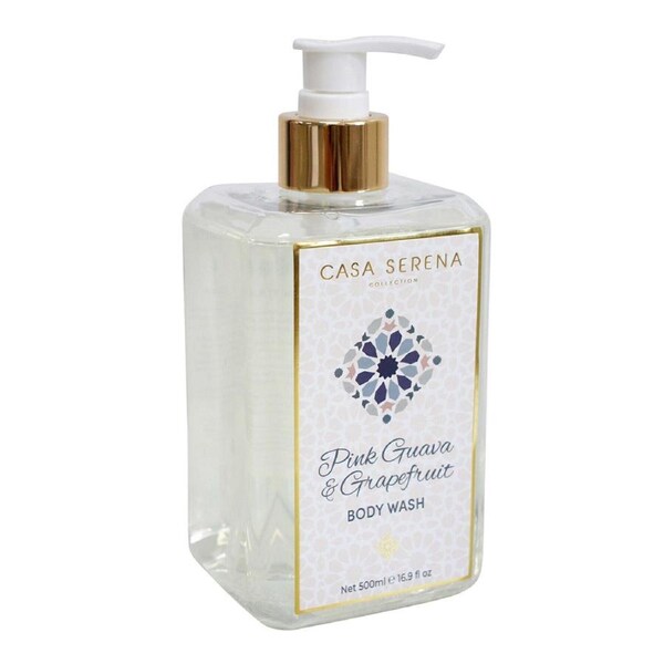 Casa Serena 500ml Body Wash Liquid Shower Bath Soap Pink Guava & Grapefruit