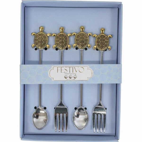 LVD Forkspoon Set Turtle Home Kitchen Cutlery Serveware/Tableware 14.5x10.5cm
