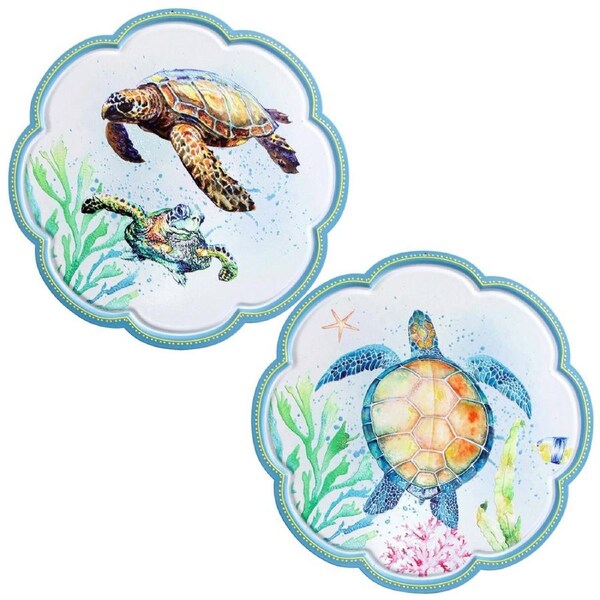LVD Metal Trivets Turtles Placemat/Tablemat Home/Kitchen Decor 20cm Assorted