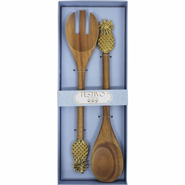 2pc LVD Server Pineapple Home Kitchen Cutlery Serveware/Tableware 35x13.3cm