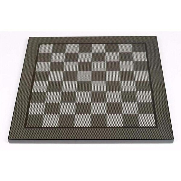 Chess Board - 50cm Carbon Fibre (Dal Rossi)