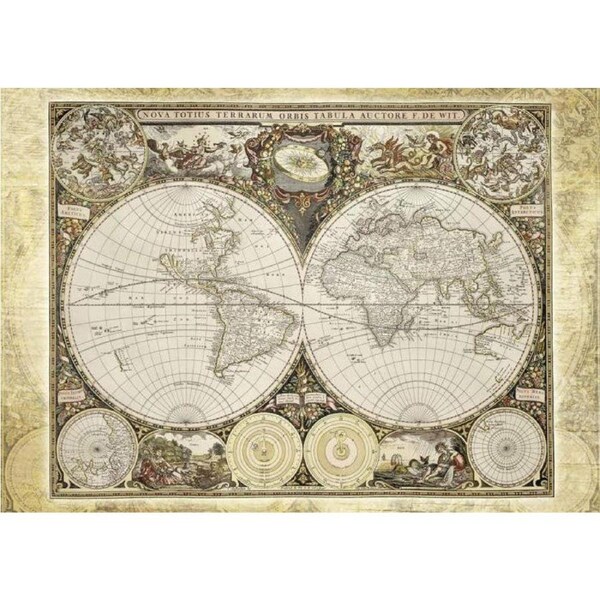 Vintage World Map (2000pc) Heye