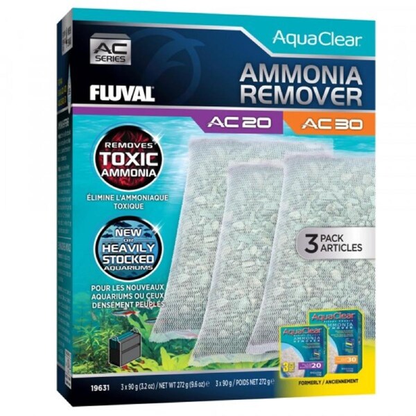 Fluval AquaClear 20/30 Ammonia Remover Insert 3pk (19631)
