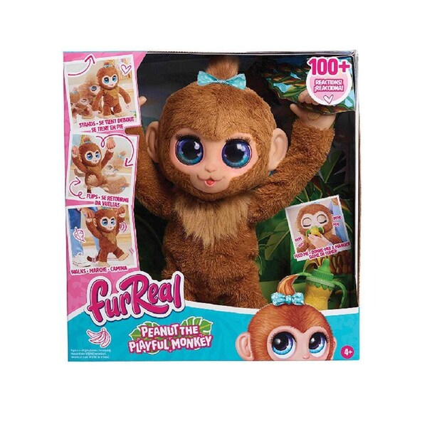 FurReal Peanut The Playful Monkey Kids/Children Interactive Fun Play Toy 4y+