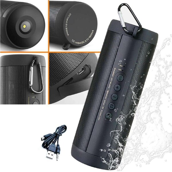 OZNALA 5000W Dual 8.5'' Bluetooth Speaker Sub Woofer Heavy Bass Sound System Party &Mic