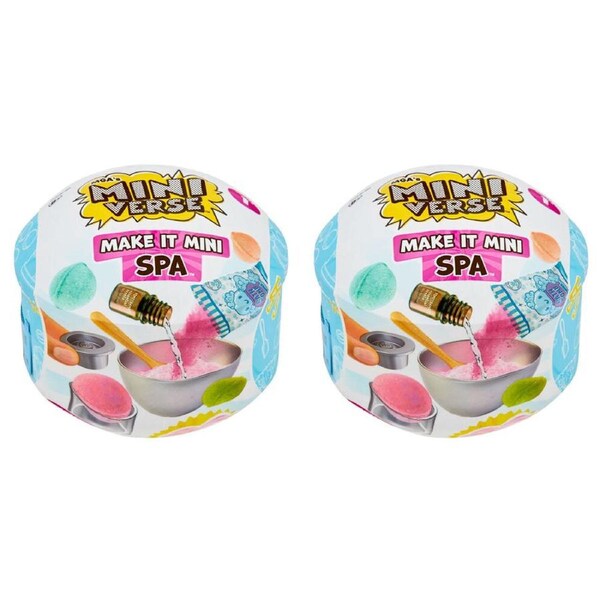 2PK MGA's Miniverse Make It Mini Spa Kids/Children Pretend Play Toy Assorted 8y+