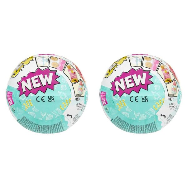 2PK MGA's Miniverse Make It Mini Foods Cafe Series Miniatures 3B Assorted 8y+