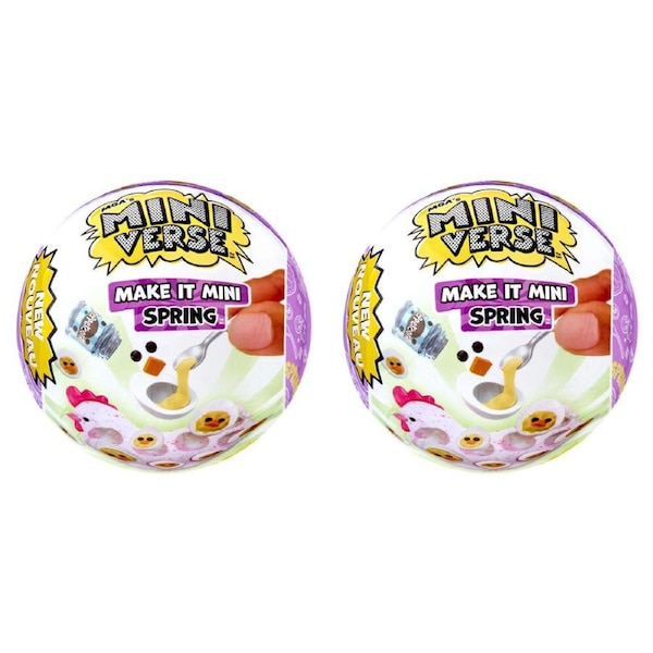 2PK MGA's Miniverse Make It Mini Spring Theme Series 2 Toy Assorted 8y+