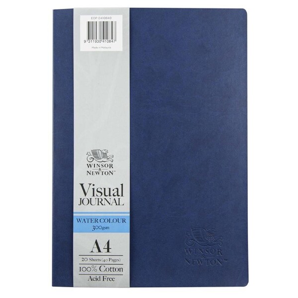 Winsor And Newton SoftCover Cotton Water Colour Visual Journal 300gsm A4 40-Pg