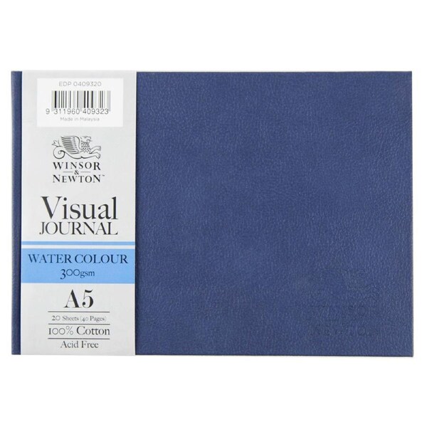 Winsor And Newton Hardbound Water Colour Visual Journal 300gsm A5L 64-Pages