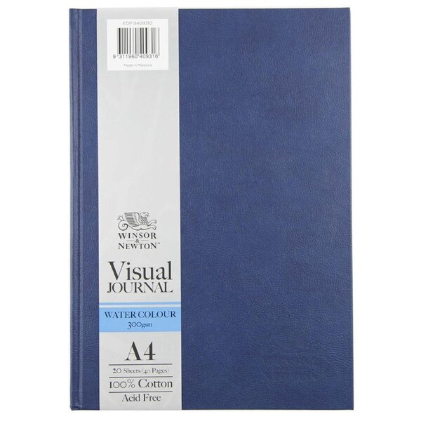 Winsor And Newton Hardbound Water Colour Visual Journal 300gsm A4 64-Pages