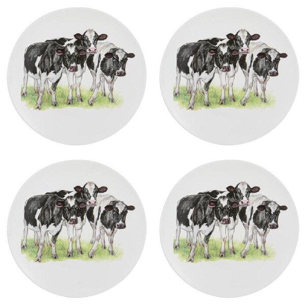 4pc Ashdene Meet The Girls Dining Side Dish Plate Dinnerware/Serveware Set