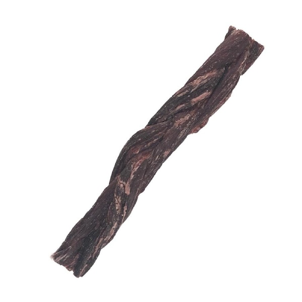 25pc Blackdog Braided 100% Beef Jerky Sticks Natural Healthy Dog/Pet Treat/Chew