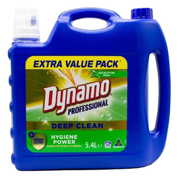 Dynamo Professional Deep Clean Liquid Laundry Detergent Stain Remover 5.4L