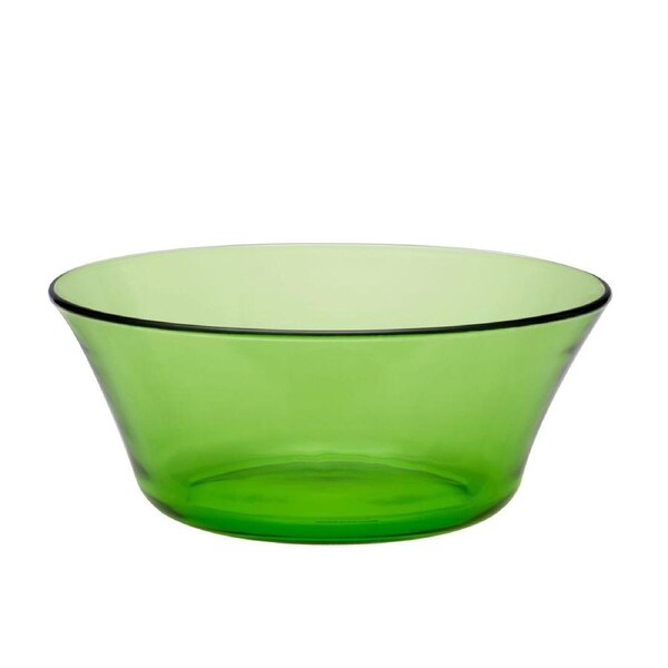 Duralex Lys 23cm/2.2L Glass Dinner Rice/Salad Bowl Servingware Round Green