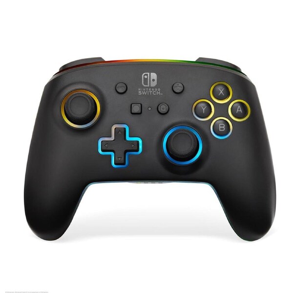 Powera Enhanced 3m Wired Gaming Nintendo Switch Controller RGB Lumectra Black