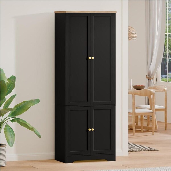 ALFORDSON Buffet Sideboard Cupboard Cabinet Kitchen Hallway Storage 184cm Black