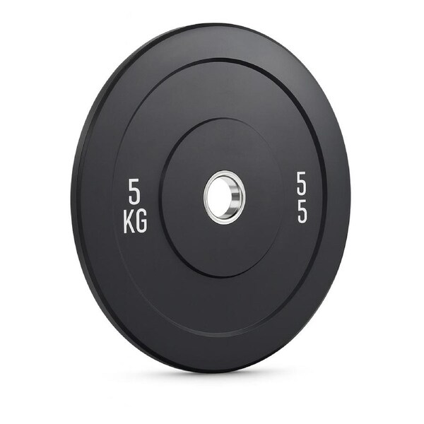 Kangaroo Fitness 5KG Black Bumper Plate – Durable & Reliable Weight Plate