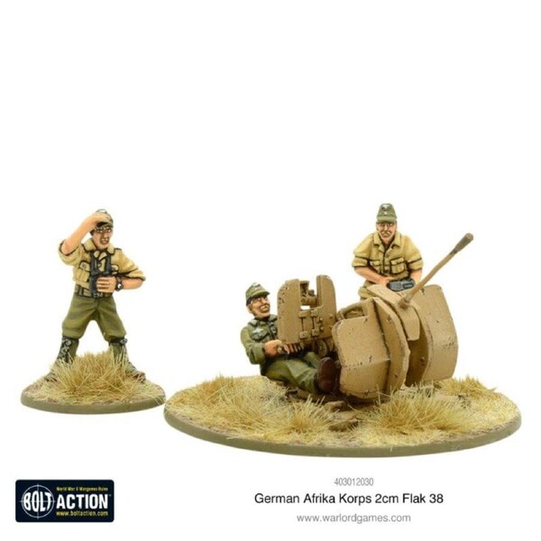 Bolt Action - German - Afrika Korps - 2cm Flak 38 AA Gun
