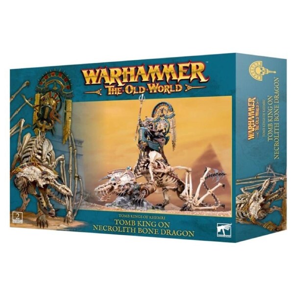 Warhammer - The Old World - Tomb Kings Of Khemri - Tomb King On Necrolith Bone Dragon