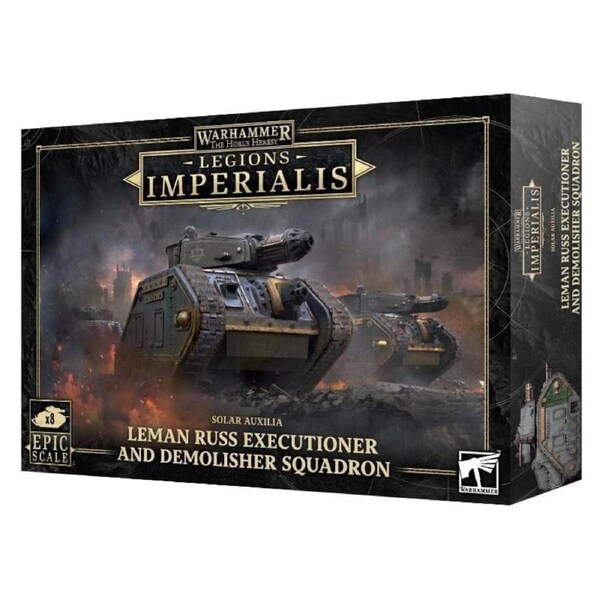 Legions Imperialis - Solar Auxilia - Leman Russ Executioner And Demolisher Squadron