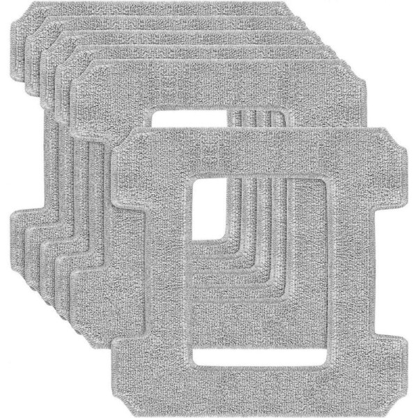 6 Pack Cleaning Pads for Ecovacs Winbot W1 / W1 Pro / W2 / W2 Omni Window Cleaning Robots, Window Cleaning Robot, Washable Microfiber Cleaning Cloth